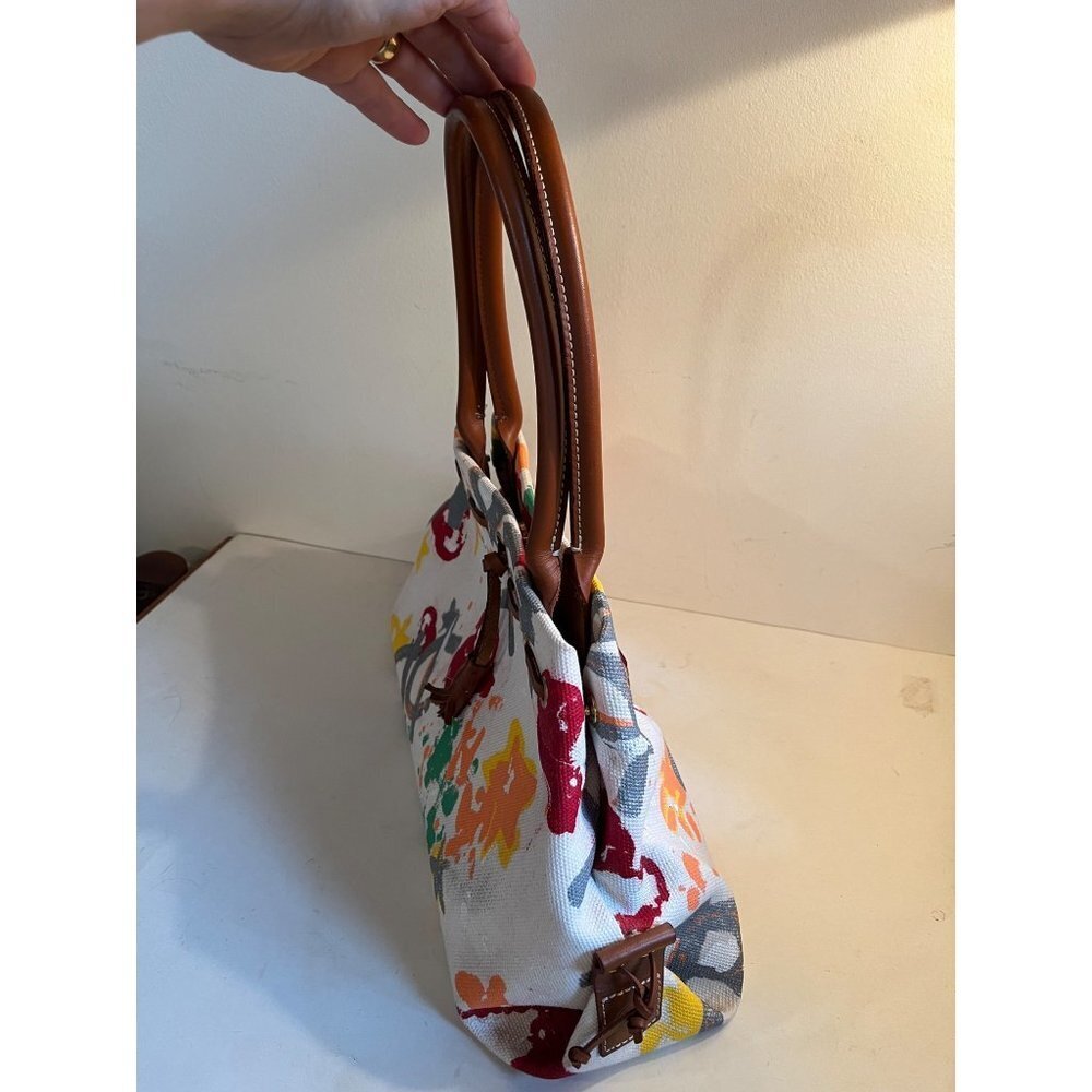 Dooney & Bourke Y2K Painted Graffiti Scribbles Crayon Bag Satchel - Picture 4 of 8